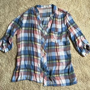 Forever 21•Pastel plaid top